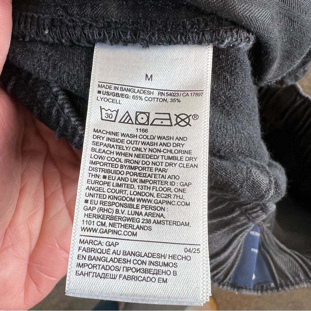 gap ultrasoft denim easy horseshoe jeans black - Picture 11 of 12